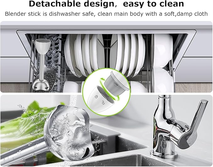 Bonsenkitchen Hand Blender, Immersion Blender - Image 7