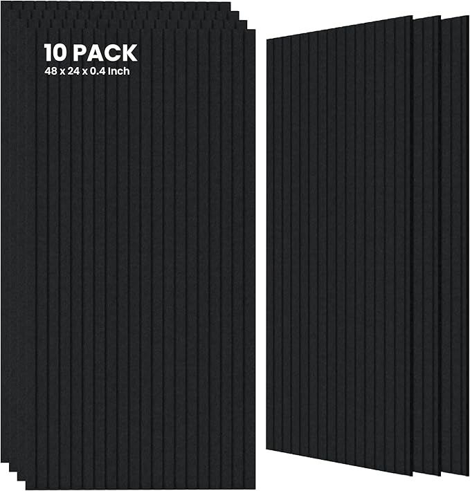 10 Pack Large Acoustic Panels, Sound Panels by TO-TH