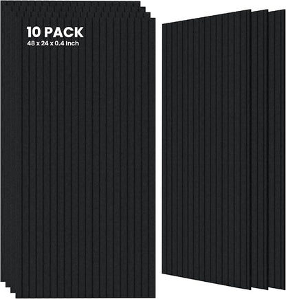 10 Pack Large Acoustic Panels, Sound Panels by TO-TH
