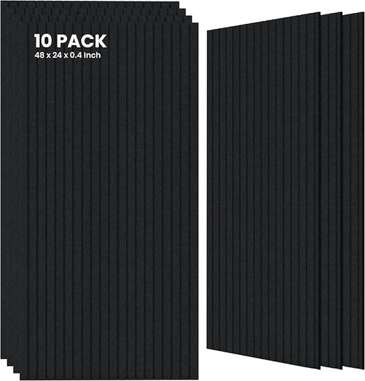 10 Pack Large Acoustic Panels, Sound Panels by TO-TH