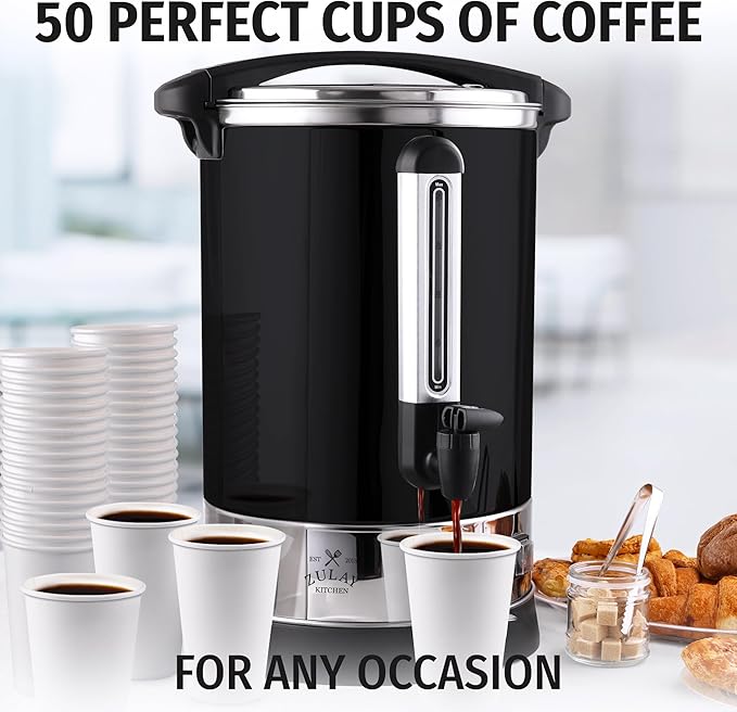 Zulay Kitchen Commercial Grade Coffee Maker Hot Water Urn - Image 6