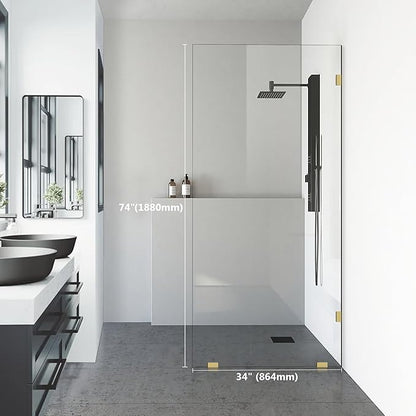 Bathroom Shower Glass Door, 5/16" Thick Clear Tempered Glass Door - Image 2