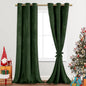JIUZHEN Oliver Green Velvet Curtains 90 inches by JIUZHEN