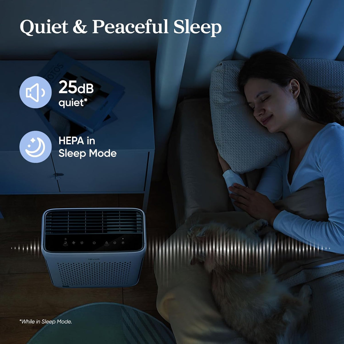 levoit air purifier for home pets bedroom dorm, package contents