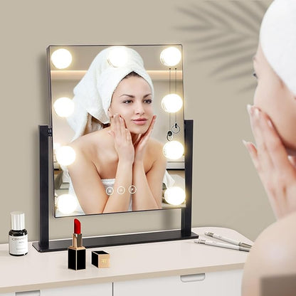 Vanity Mirror with Lights, Makeup Mirror with Lights with 9 Dimmable LED Bulbs - Image 7