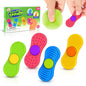 Sensory Fidget Spinnes for Kids Adults：Textured Finger Fidgets 4 Pack, Quiet by SMALLFISH