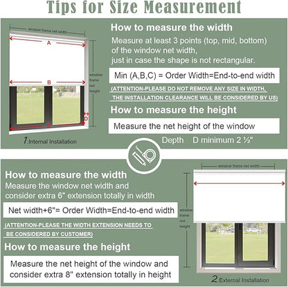 ZSHINE Motorized Blackout Window Blinds Customize Width Remote Control Wireless - Image 7