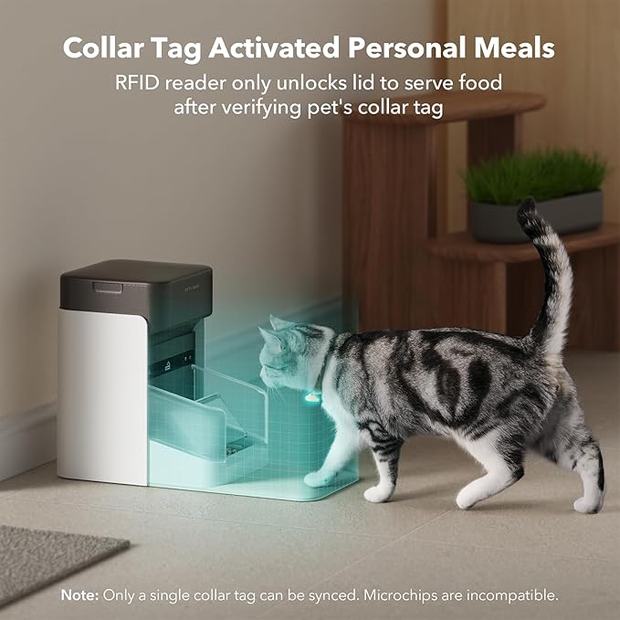 Bundle of PETLIBRO Upgraded RFID Automatic Cat Feeder, 2 Packs 5G Wi-Fi - Image 3