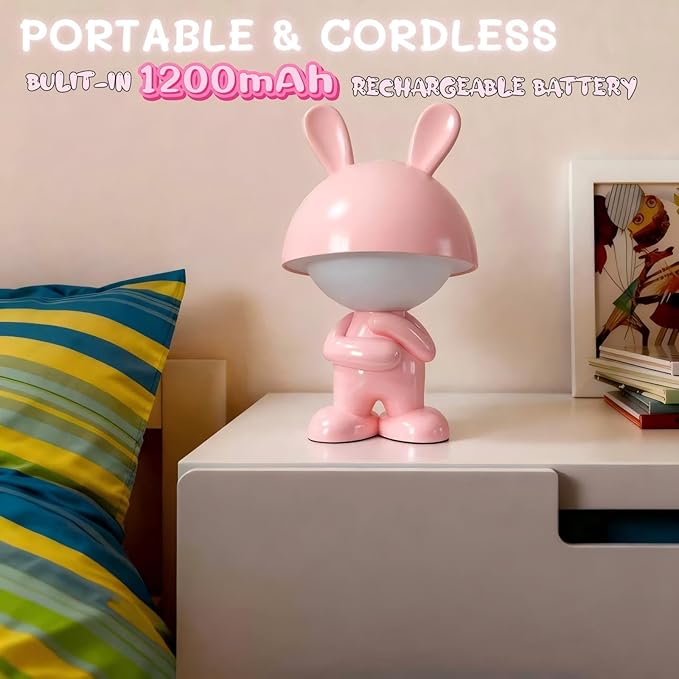 ShonlPin Night Light for Kids, Rechargeable Table Lamp, Touch Lamps for - Image 4