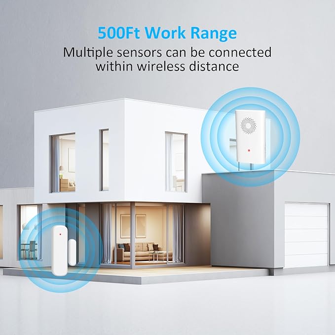 Wireless Door Chime for Business Entering, Door Open Alarm for Kid/Toddler Home - Image 3