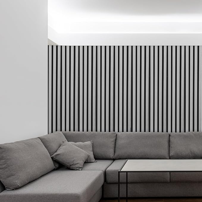 NeatiEase Wood Wall Panels, 9 Feet Acoustic Slat Wall Panels - Image 5