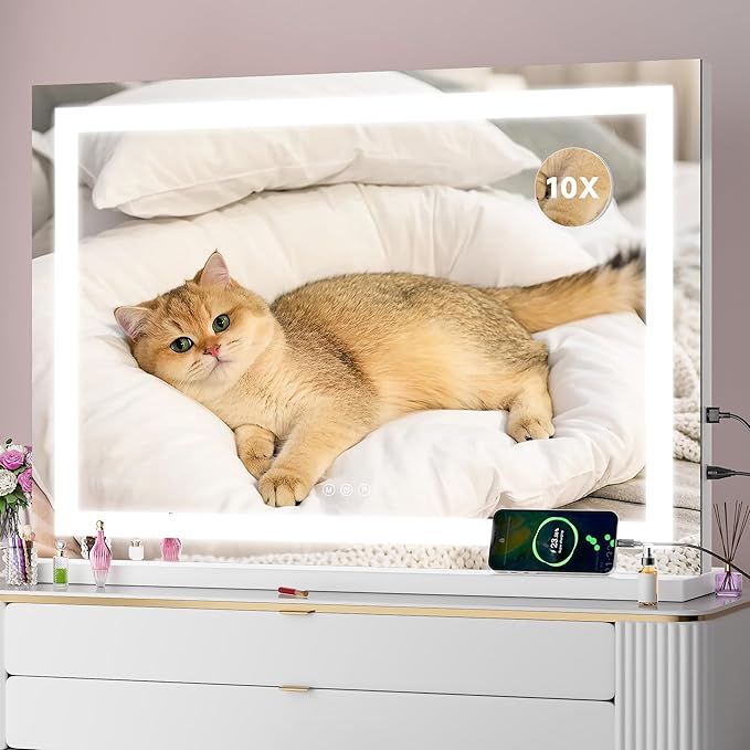 Vanity Mirror with Lights, Dimmable 3 Modes, Memory Function, Smart Touch - Image 3
