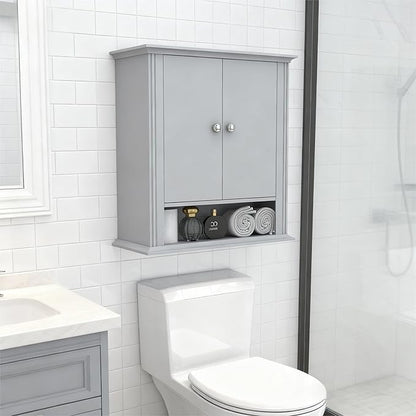 Wall Mounted Bathroom Cabinet Wooden Storage Cabinet - Image 2