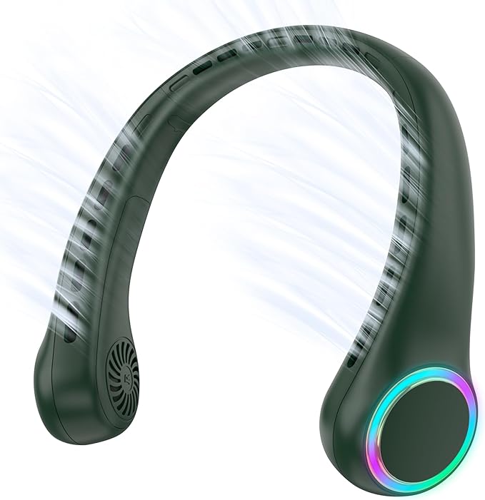 Neck fan, Portable Fan with 5-17H Lifespan, 4000mAh Neck fan air conditioner by GULAKI