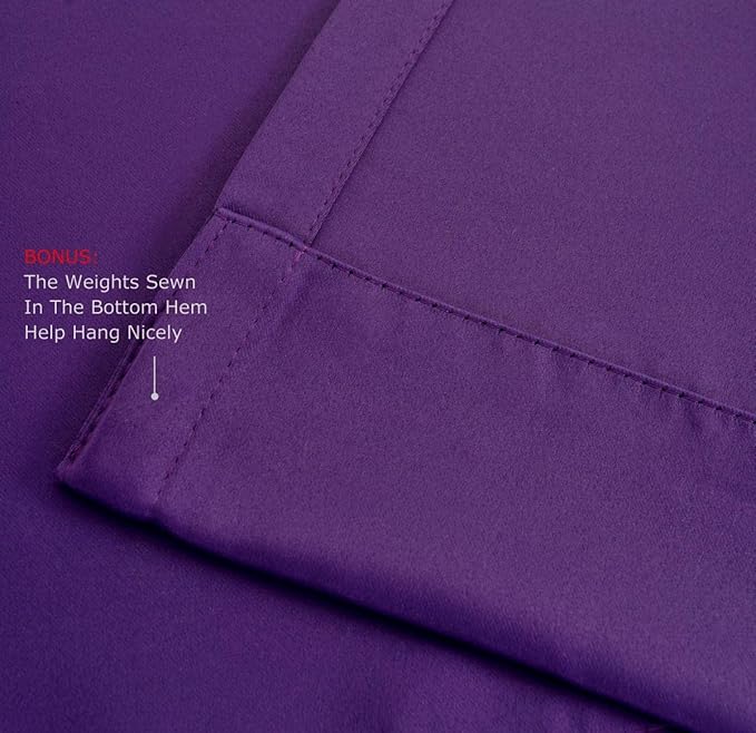 MIUCO Thermal Insulated Grommet Window Blackout Curtains Panels - Image 5