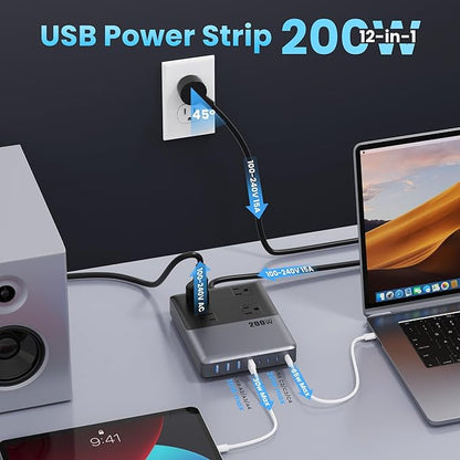 12-in-1 Charging Station USB C Power Strip - Image 3