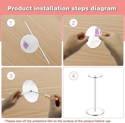 Hdkwby Acrylic Hat Display Stand 2 Pack- Thickened Base - Image 7
