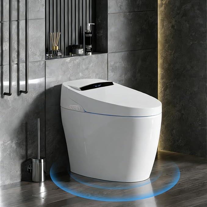 Smart Toilet Bidet with Auto Open Close, One Piece Bidet Toilet with Bidet - Image 9