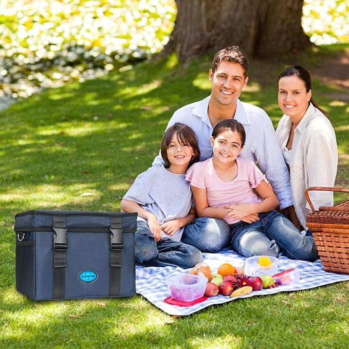 UVC Sanitizer Ozone Box with Timer, Foldable Large Cleaner UV Bag w/strap and - Image 9