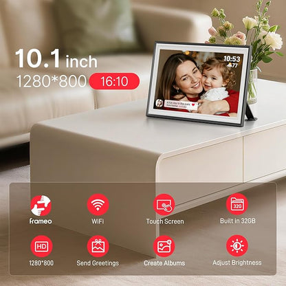 Frameo 10.1" Digital Picture Frame, Smart WiFi Digital Photo Frame - Image 7