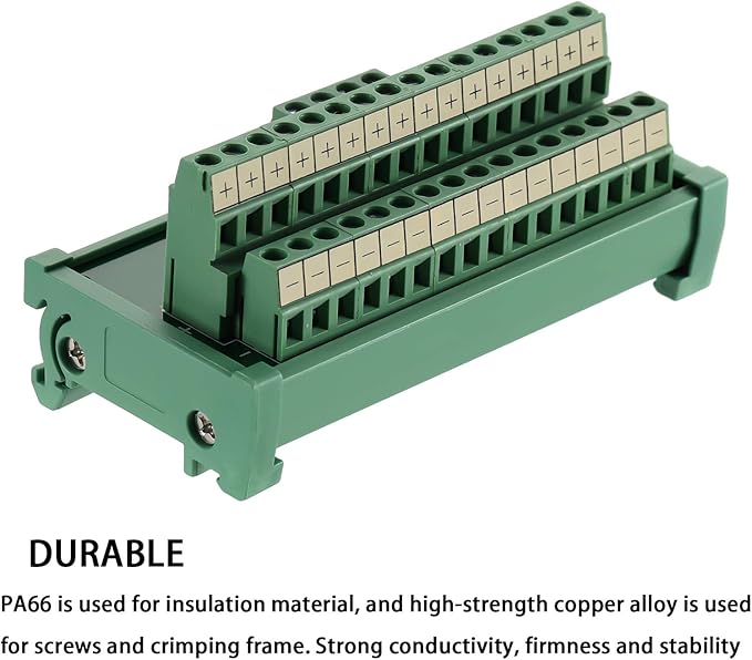 ANMBEST 2 in 20 Out Terminal Blocks Module, 25A DIN Rail and Panel Mounting - Image 3