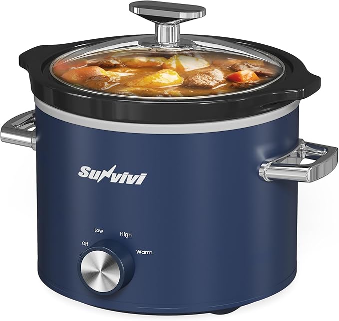Sunvivi 2 Quart Slow Cooker, Small Slow Cooker - Image 9