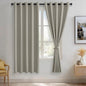 JIUZHEN Silver Grey Blackout Curtains by JIUZHEN