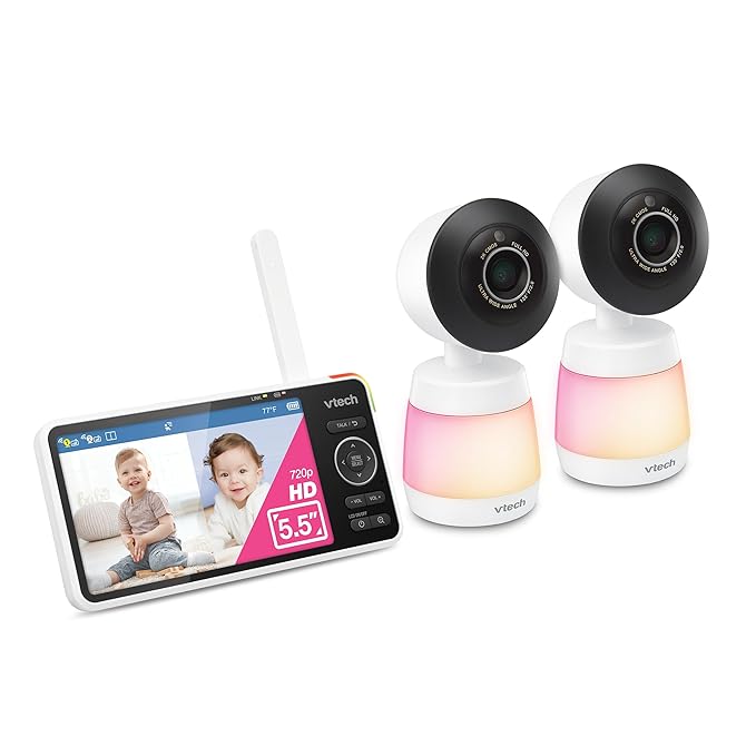 VTech 2-Cameras Smart WiFi Baby Monitor, 2K CMOS Sensor Camera, 5.5-inch HD IPS - Image 15