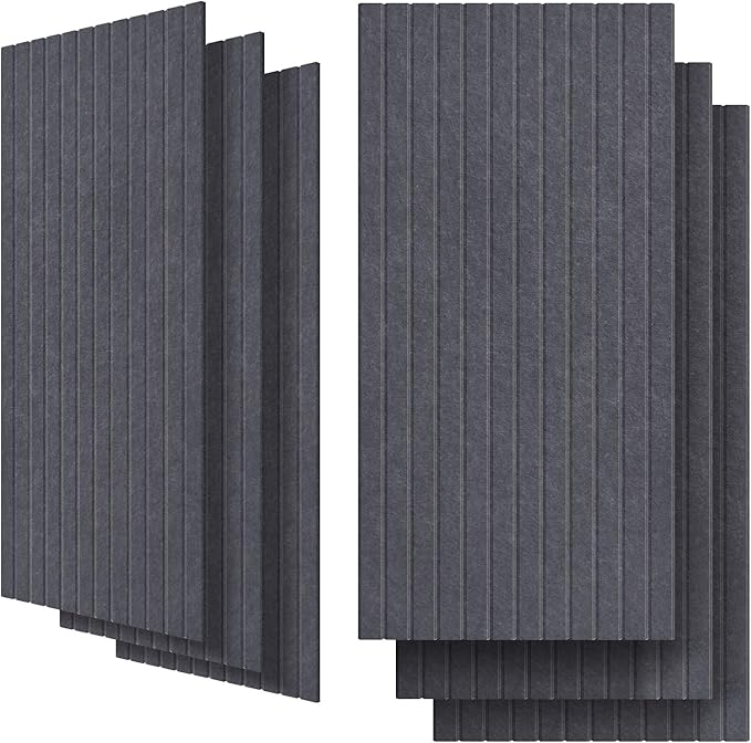UMIACOUSTICS 6 Packs Acoustic Panel, 47.2 x 23.6 Inches Decorative Sound Proof by UMIACOUSTIC