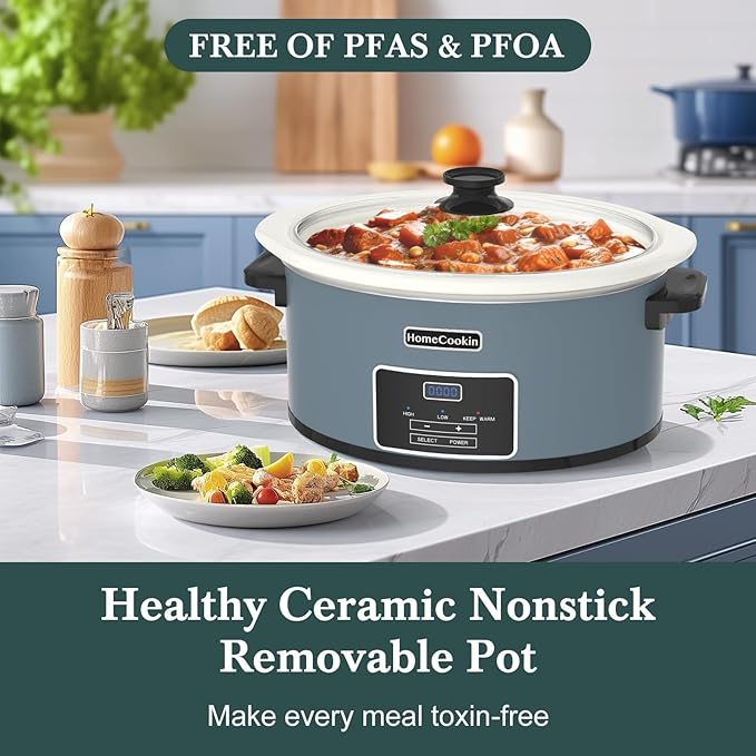 HOMECOOKIN 6-Quart Programmable Slow Cooker - Image 6