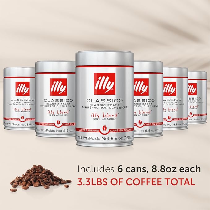 illy Whole Bean Coffee, Classico Medium Roast, 100% Arabica, Premium Italian - Image 2