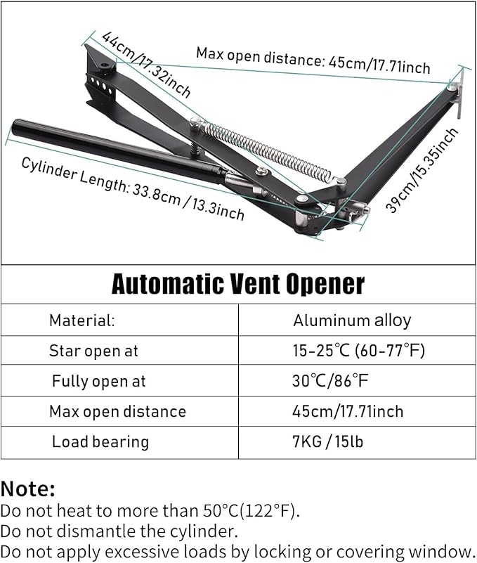 1X Auto Vent Opener Solar Automatic Window Opener - Image 4