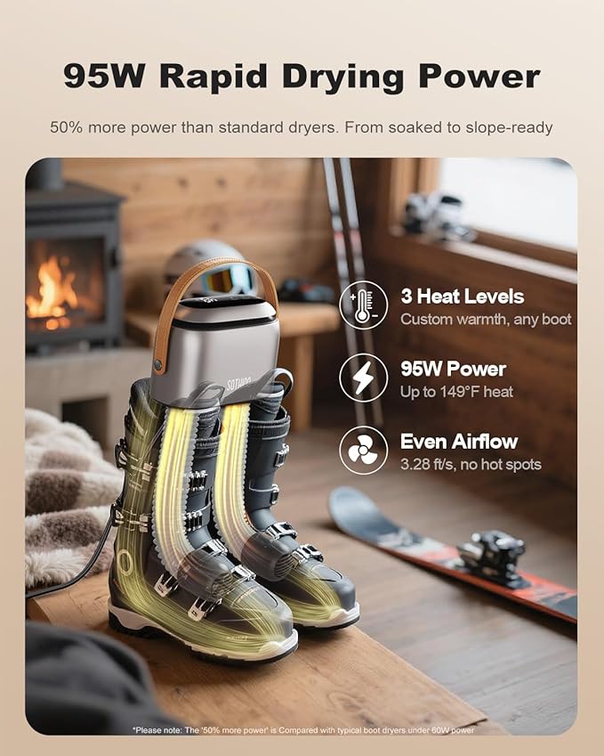 SOTHING Boot Dryer, 95W Rapid Drying - Image 2