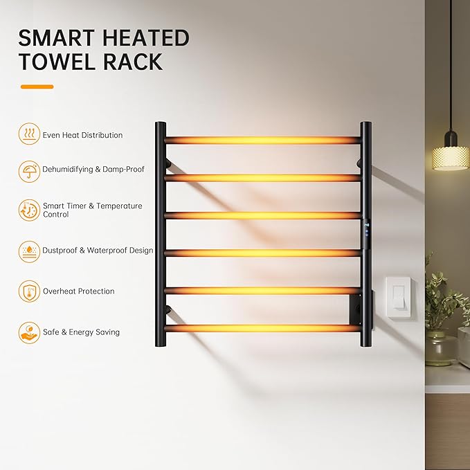 Towel Warmer Rack, Heated Towel Racks - Image 2