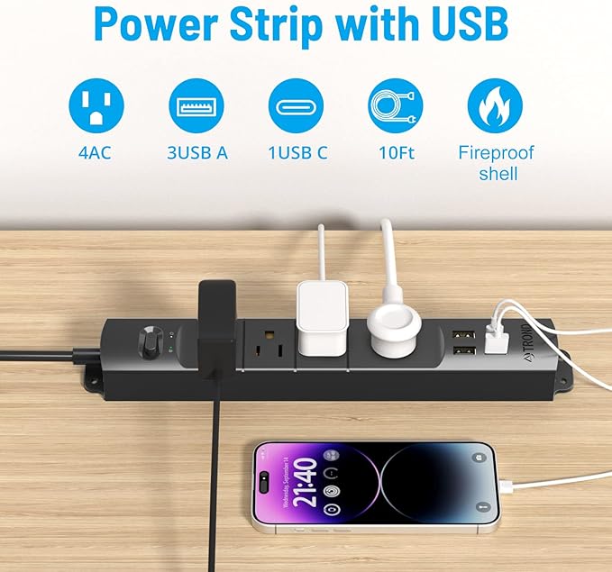 TROND Surge Protector Power Strip - Image 2