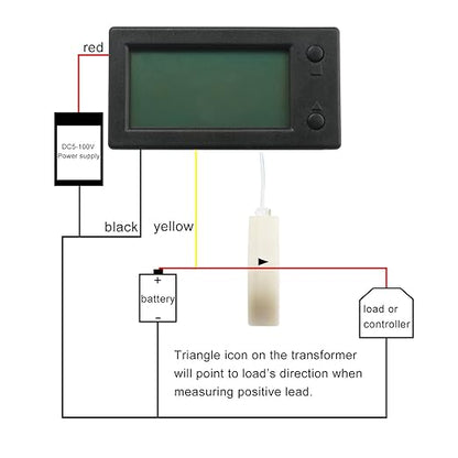 DROK Voltage Amp Meter DC, Battery Monitor DC 0-300V 200A, Ammeter Voltmeter - Image 4