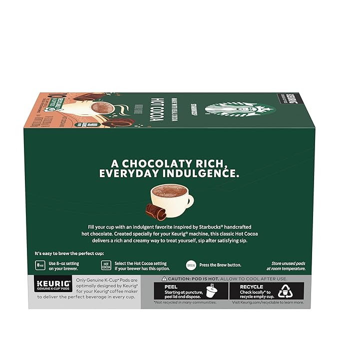 Starbucks K-Cup Coffee Pods, Flavored Hot Cocoa, Classic Hot Cocoa, 60 Keurig - Image 7