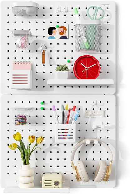 PEGZONE Pegboard Wall Organizer Combination Kit, Overall 33.1"x20.5" Metal by Pegzone