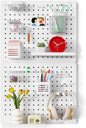 PEGZONE Pegboard Wall Organizer Combination Kit, Overall 33.1"x20.5" Metal by Pegzone