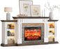 LGHM 72" Fireplace TV Stand for TVs Up to 80 Inch, Electric Fireplace by WelcometoLGHMHome
