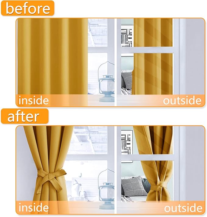 Hiasan Short Blackout Curtains for Bedroom - Image 5