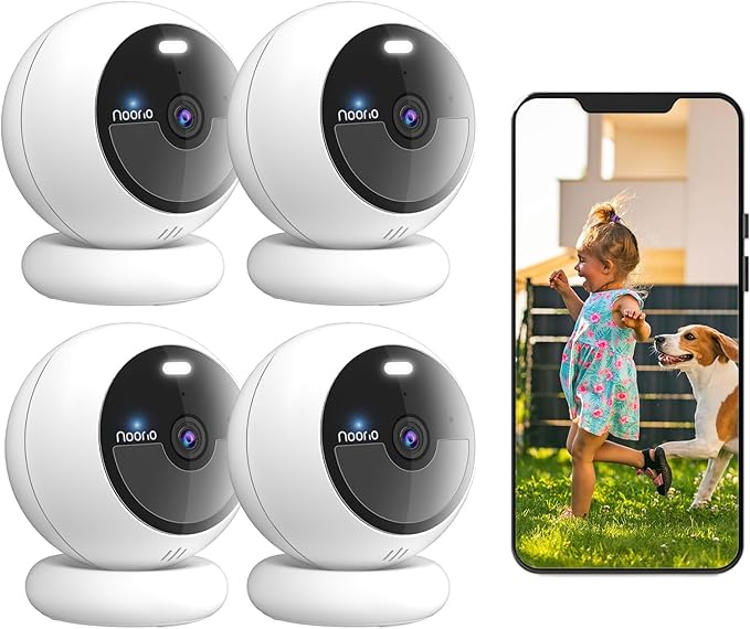 Noorio Security Cameras Wireless Outdoor Magnetic, 1080P AI Motion Detection by Noorio