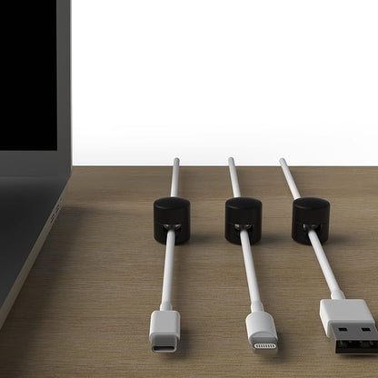 ICONIT Cable Anchors for Desk Organization Black | Premium Aluminum Cord - Image 4