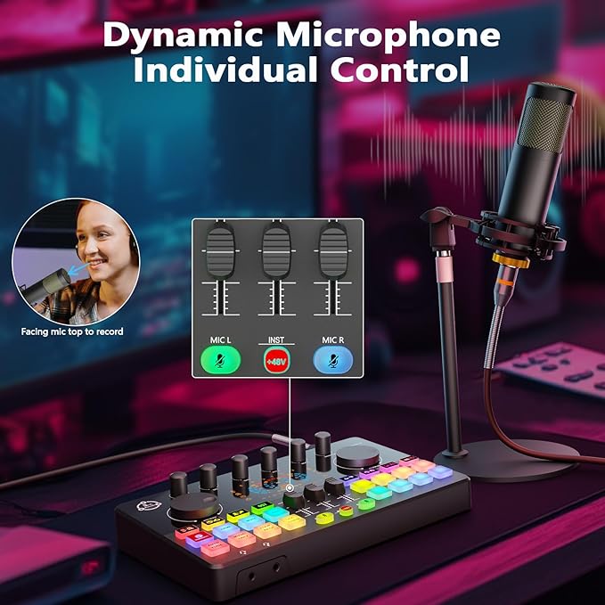 Podcast Equipment Bundle for 4, Audio Interface - Image 3