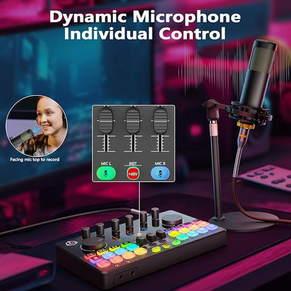 Podcast Equipment Bundle for 4, Audio Interface - Image 3