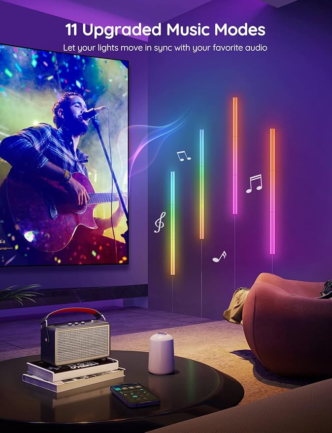 Govee Glide Wall Lights, RGBIC LED Light, Smart Gaming Light Compatible - Image 3