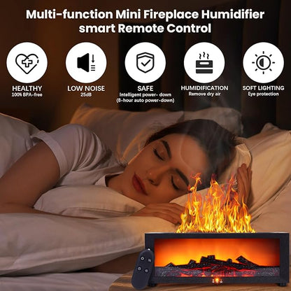 Fireplace Humidifier Diffuser, 7 Colors Flame Diffuser - Image 7