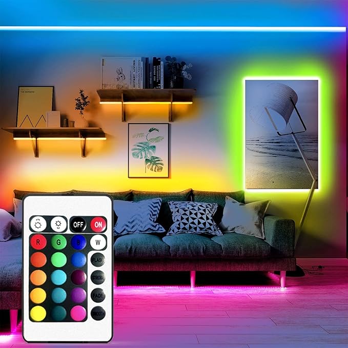 GALYGG 24 Key LED Strip Lights IR Remote Controller, Wireless Rectifier Control - Image 2