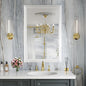 Amorho Bathroom Mirror, 24x36 Inch White Thick Metal Framed Wall Mirrors by Amorho