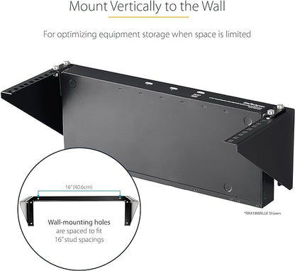 StarTech.com 5U Vertical Wall Mount Rack - 19in Low Profile Open Wall Mounting - Image 4